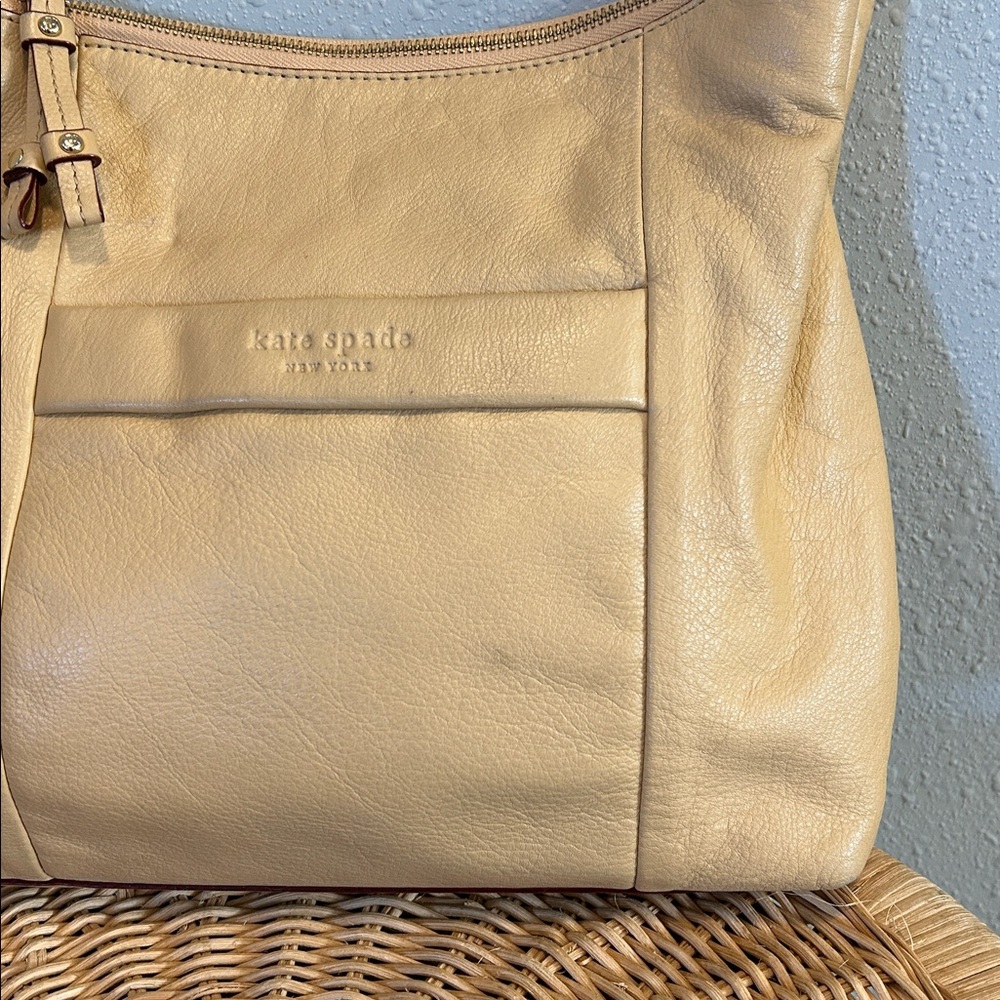 Kate Spade Beige Leather Shoulder Bag‎ - Picture 3 of 10